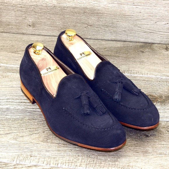 * NIB * $395 Bruno Magli NILO 9 M Navy Suede Nordstrom * add $15 new Trees main image 4
